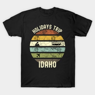 Holidays Trip To Idaho, Family Trip To Idaho, Road Trip to Idaho, Family Reunion in Idaho, Holidays in Idaho, Vacation in Idaho T-Shirt